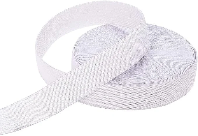 Elastic Bands for Sewing White 1 Inch 6 Yard High Elasticity Knit Spool Sewing Band for Waistbands Pants Clothes and Crafts DIY, Airisoer