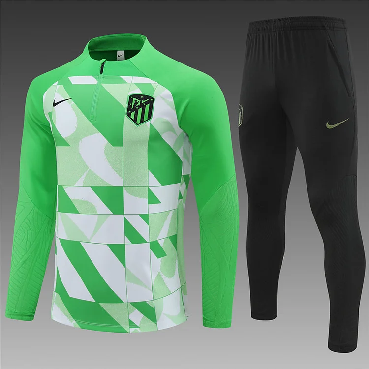 2023-24 Atletico Madrid camouflage half-zip training jersey