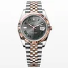 Rolex DateJust 41mm Rose gold Two Tone 'Wimbledon' on Jubilee Super clone