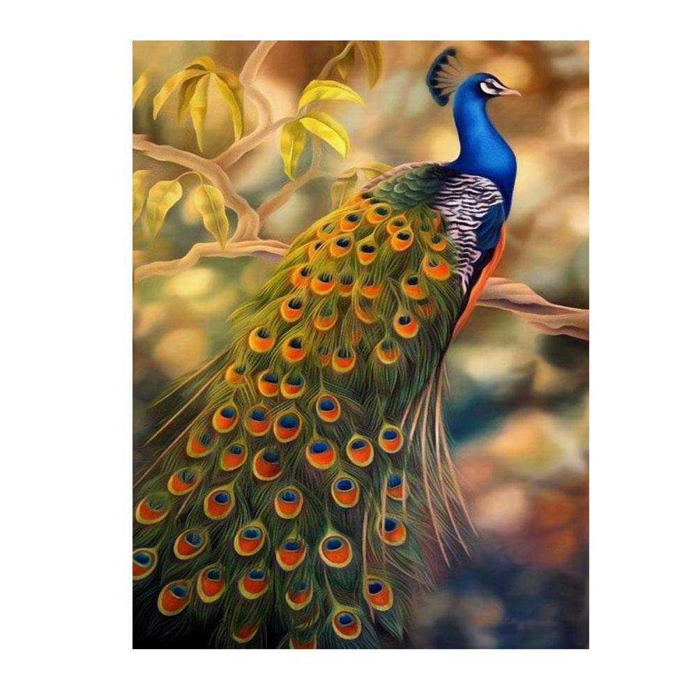 Full Round Diamond Painting Peacock (40*30cm)