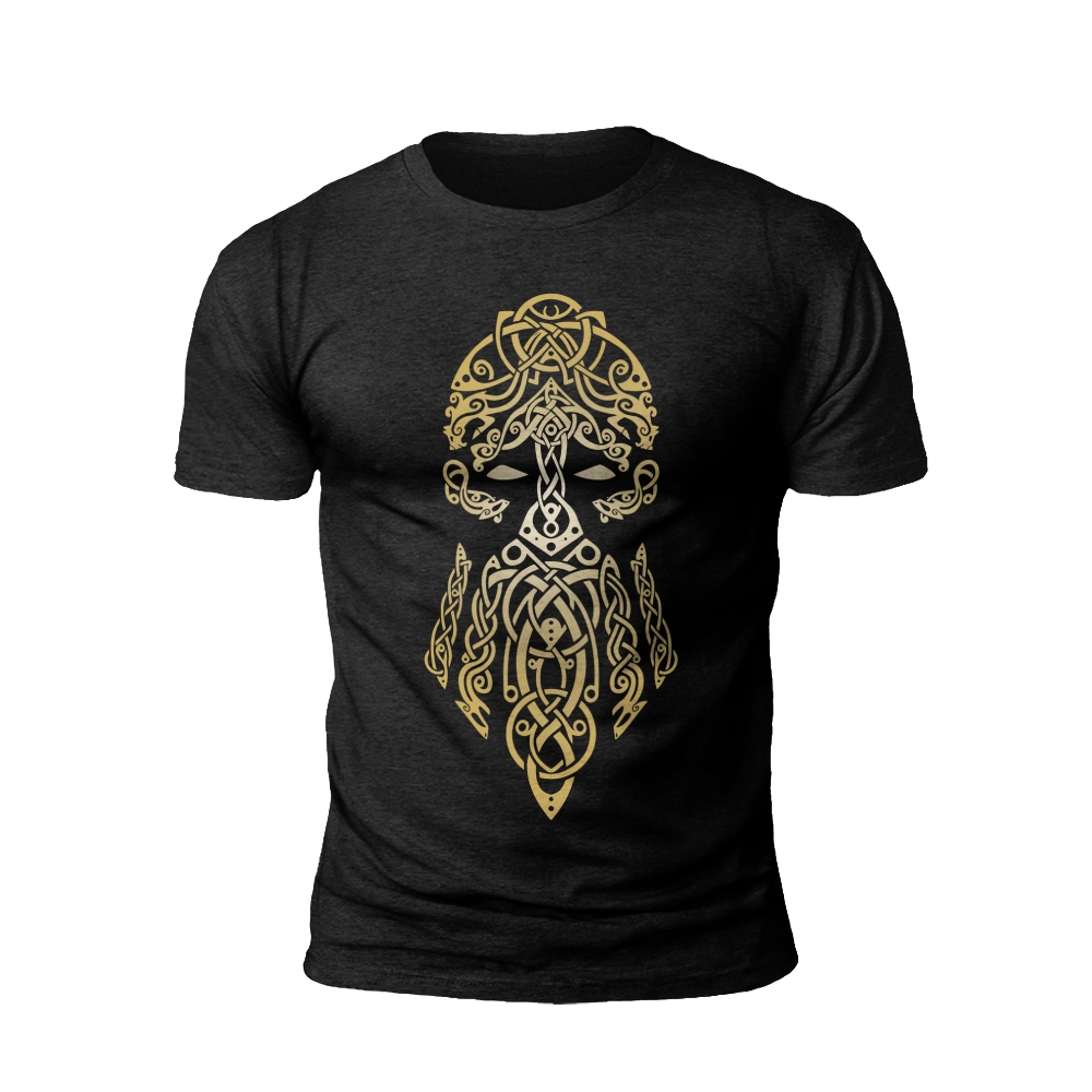 Intrinsic Bravery: The Celtic Warrior's Emblem T-shirt