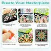 Neonfarbenes Mandala-Muster speziell geformte 5D-DIY-Teilbohrer-Diamanten-Punkte, Edelstein-Kunst-Kits mit Rahmen, Diamanten-Gem&auml;lde, Edelstein-Kunst 