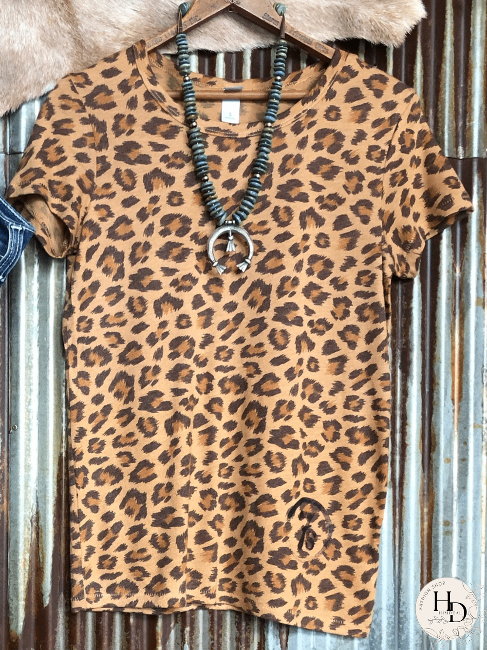 Leopard Casual Crew Neck T-shirt