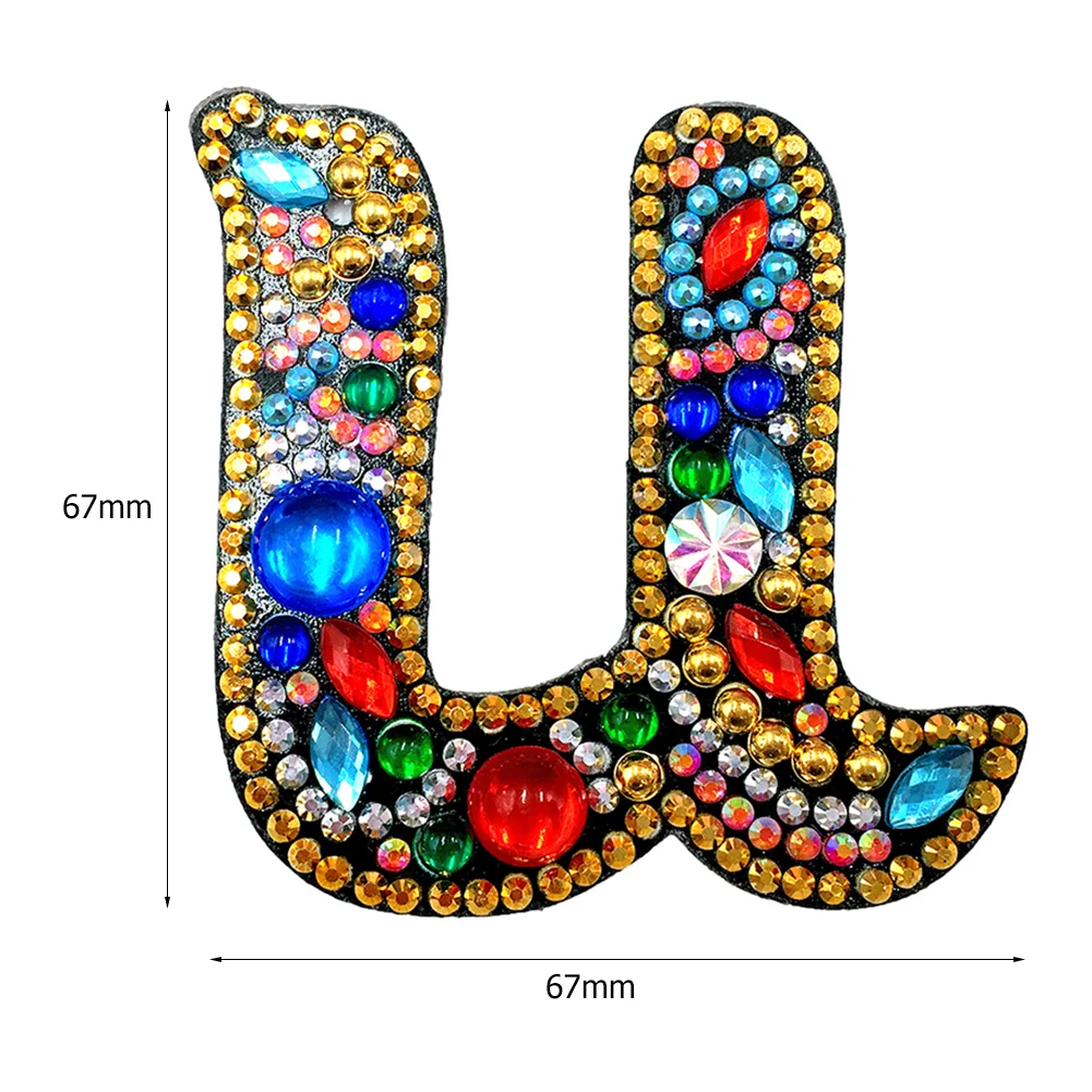 DIY Alphabet Key Chain Diamond Painting Letters Women Bag Keyring Pendant Gift(A-Z)