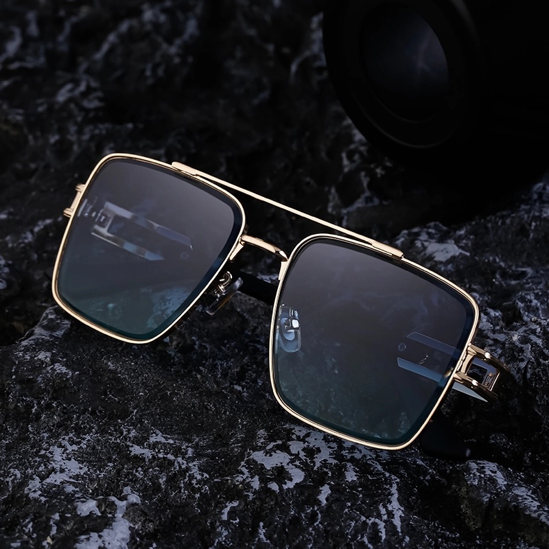 Retro Classic Style Geometric Pc Square Full Frame Men’s Sunglasses