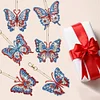 6Pcs DIY Diamond Painting Butterfly Keychain