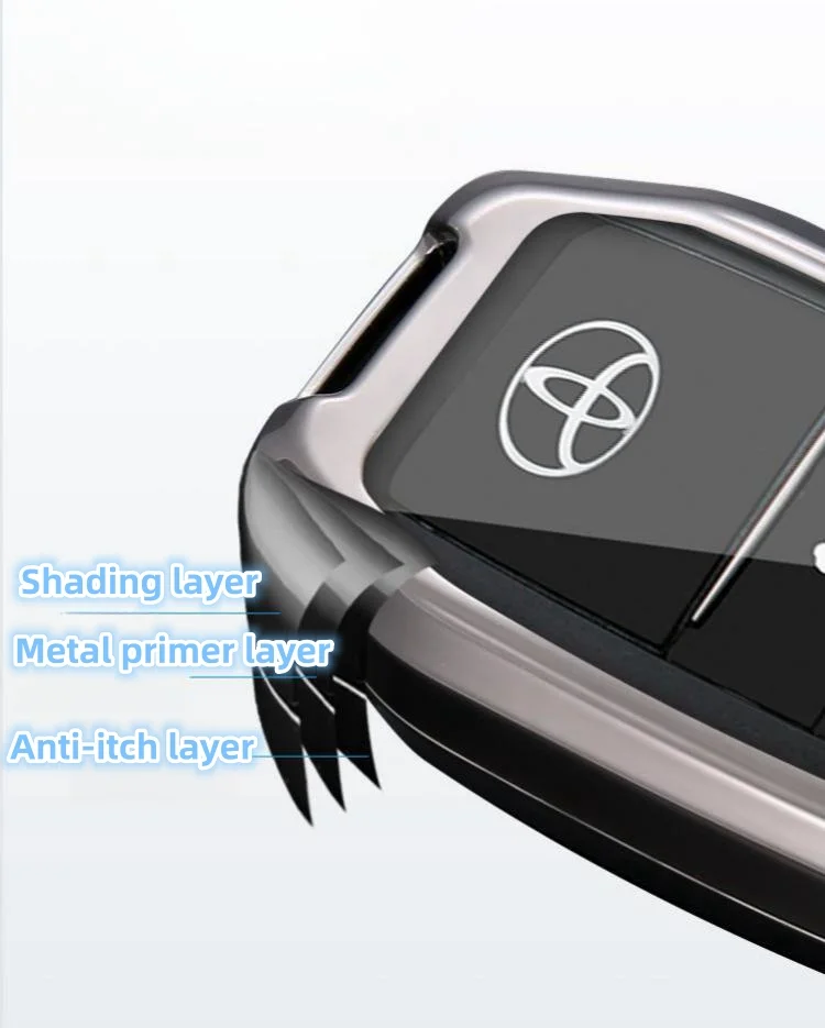 Mecha sports car style metal car keychain