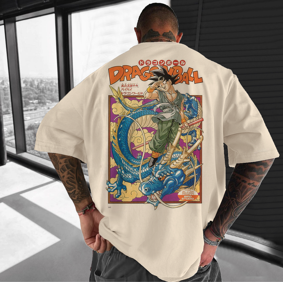 Unisex DB Goku Classic Printed T-shirt、、URBENIE