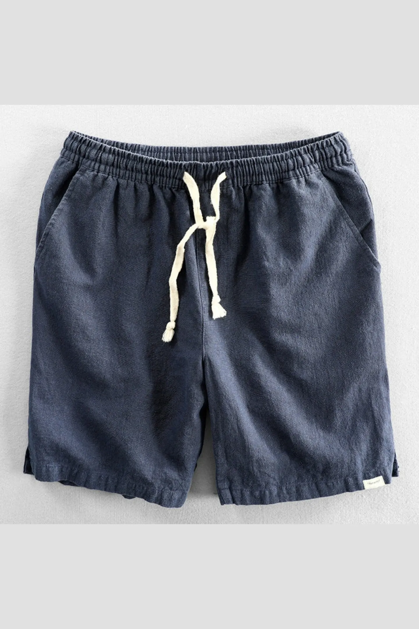 Men's Cotton-Linen Shorts &ndash; Drawstring Weekend Comfort