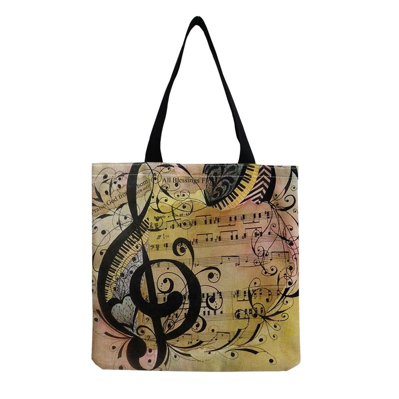 Source Piano Printed Casual Bag Harajuku Style Fashion Shoulder Bag Student Large Capacity Handbag