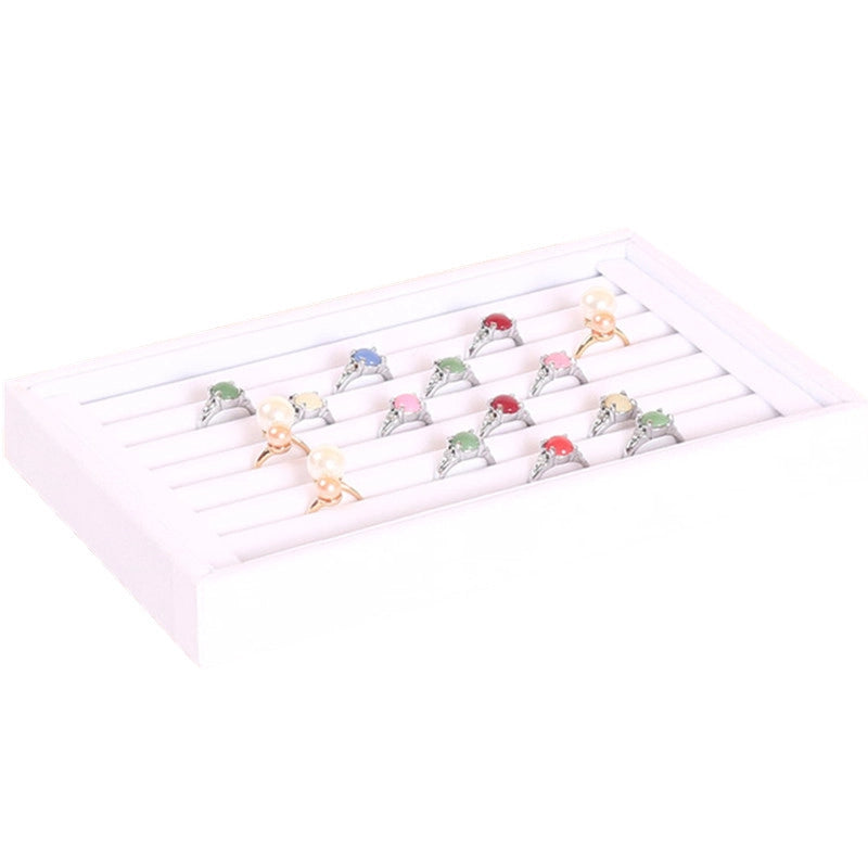 1 Piece Composite Material Flannel Minimalist Classic Style Solid Color Jewelry Boxes