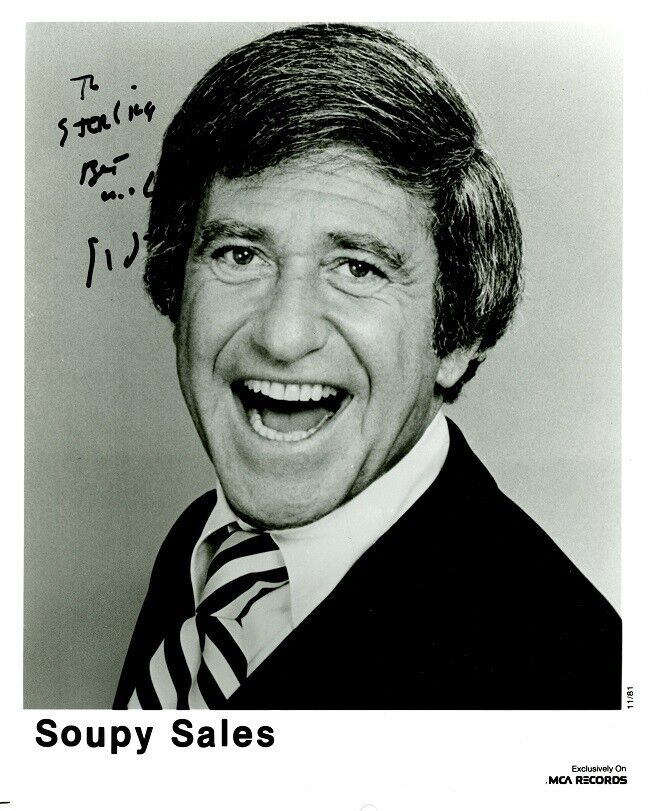 SOUPY SALES Signed Photo Poster painting