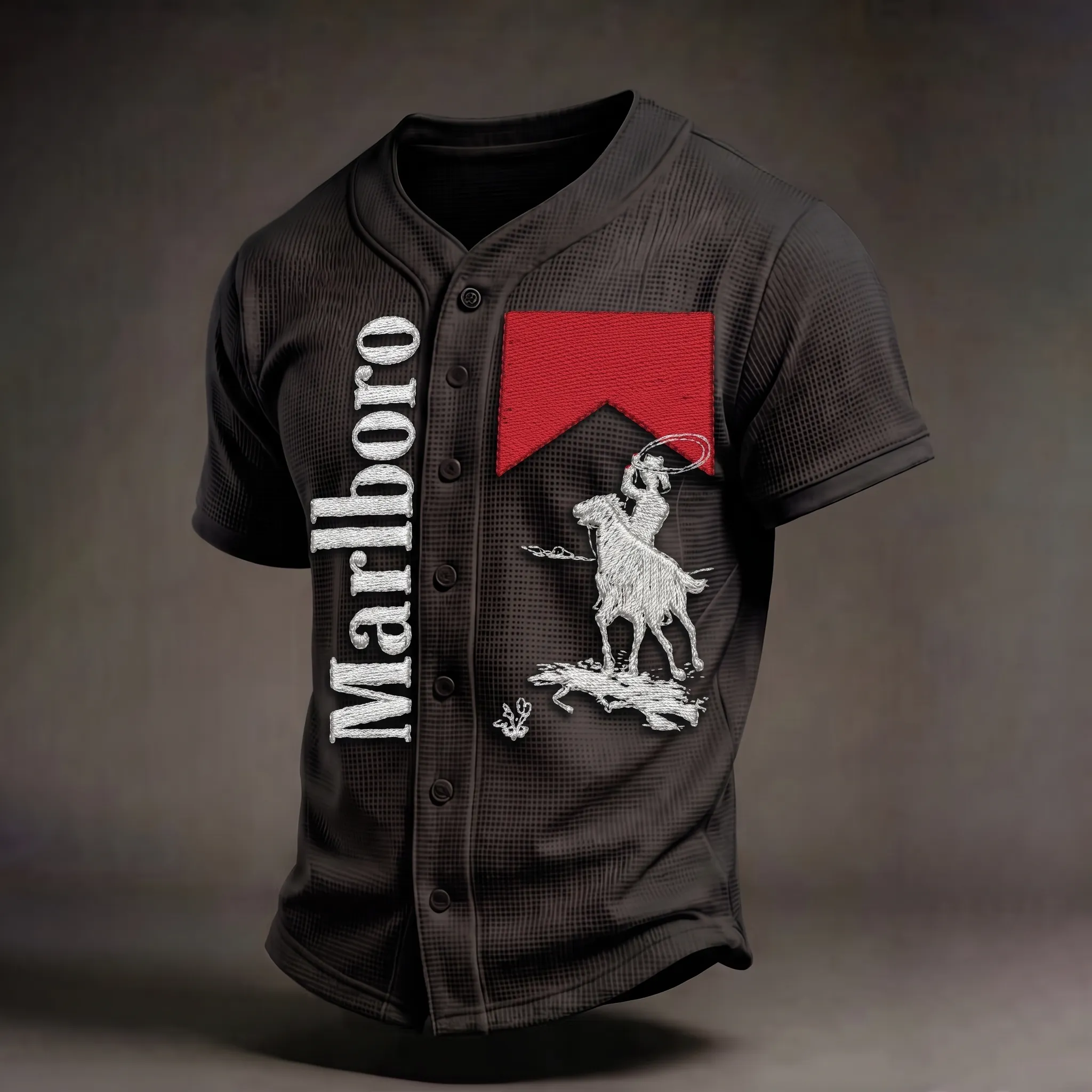 Men's Western Cowboy Graphic Jersey