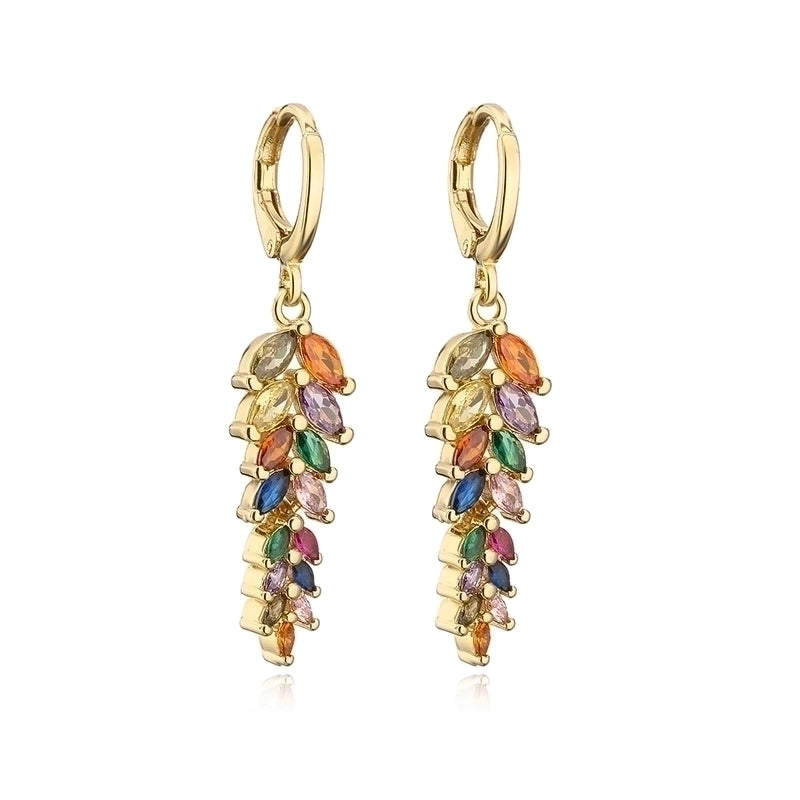 1 Pair Minimalist Leaf Copper Earrings