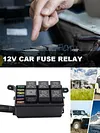 12V Car Fuse Holder with Wiring Harness Auto Fuse Relay Block for Car SUV UTV RV