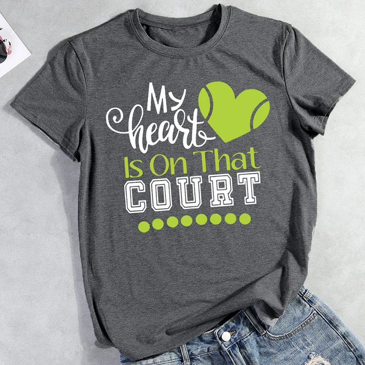 Tennis heart T-shirt Tee-013591-Annaletters