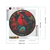 4pcs Diamond Painting -DIY Round Drill Stained Glass Animal