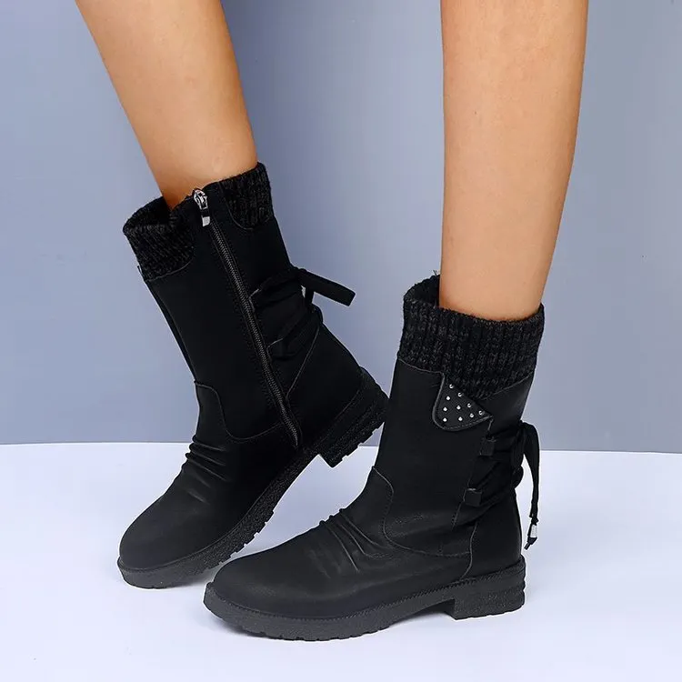 Churchf Churchf Size Martin Boots Female 2023 Fall And Winter New Thick Heel Strap In The Tube Women's Boots Wish Fall And Winter