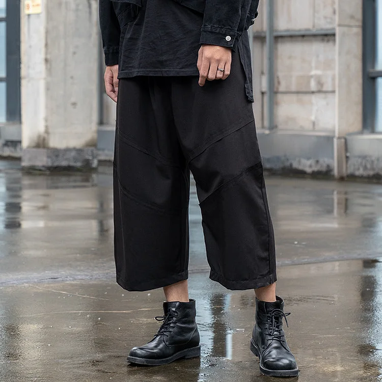 Cold Wind Design High-end Straight Slacks Samurai Pants-dark style-men's clothing-halloween