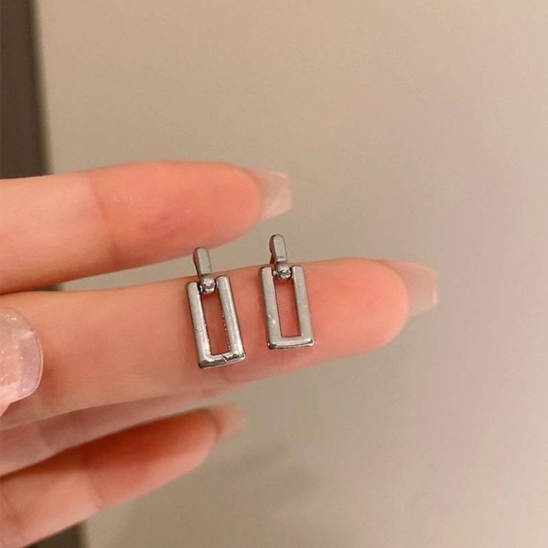 Silver Needle  Exaggerated Lovely Earrings Light Luxury High-grade Niche Earrings Fashion Metal Temperament Earrings For Women