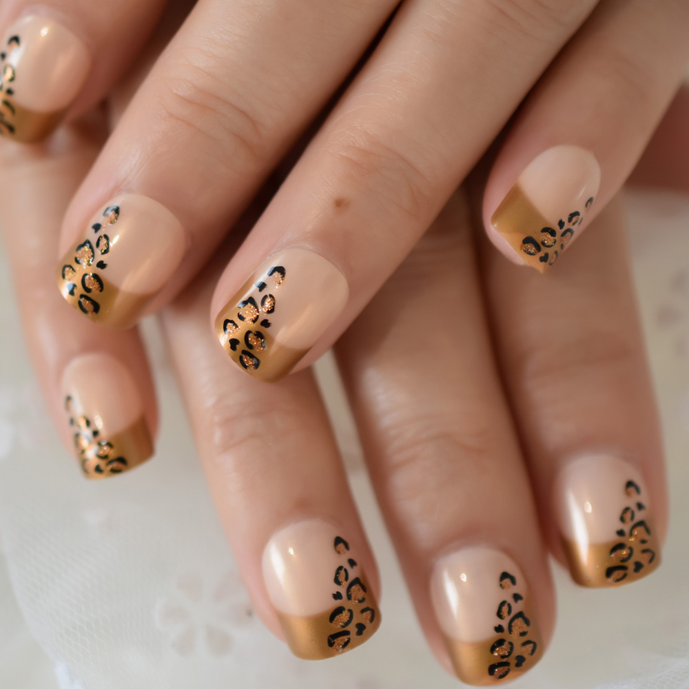 Longyouyou Fun Summer Nails – Glossy Round Press On Nails with Spaceship Star Designs  