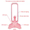 RGB Headset Stand with 2 USB Ports USB 2.0 Hub Headphone Shelf for Desk Display