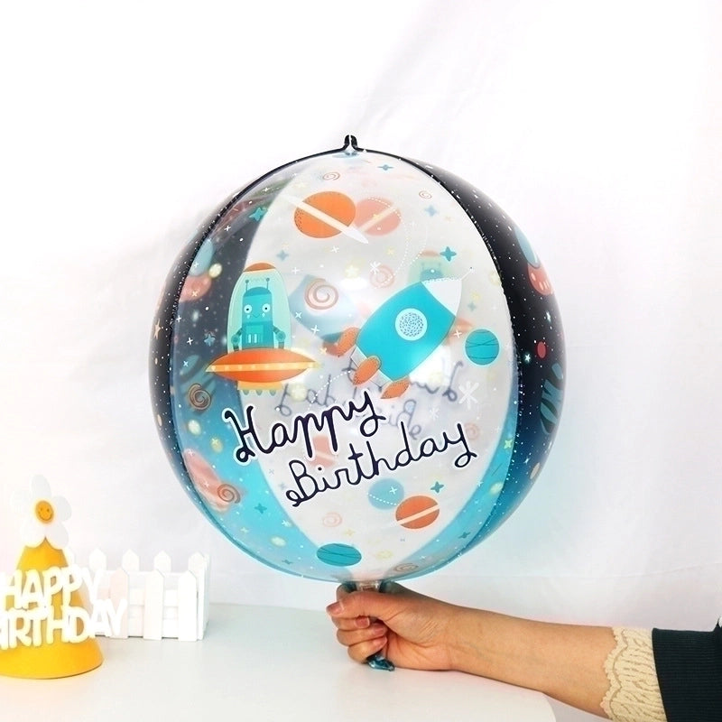5 Pieces Birthday Letter Aluminum Film Party Balloon
