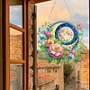 Acrylic 2D Flat DIY Sun Moon Flower Hanging Diamond Art Kits Wall Door Decor