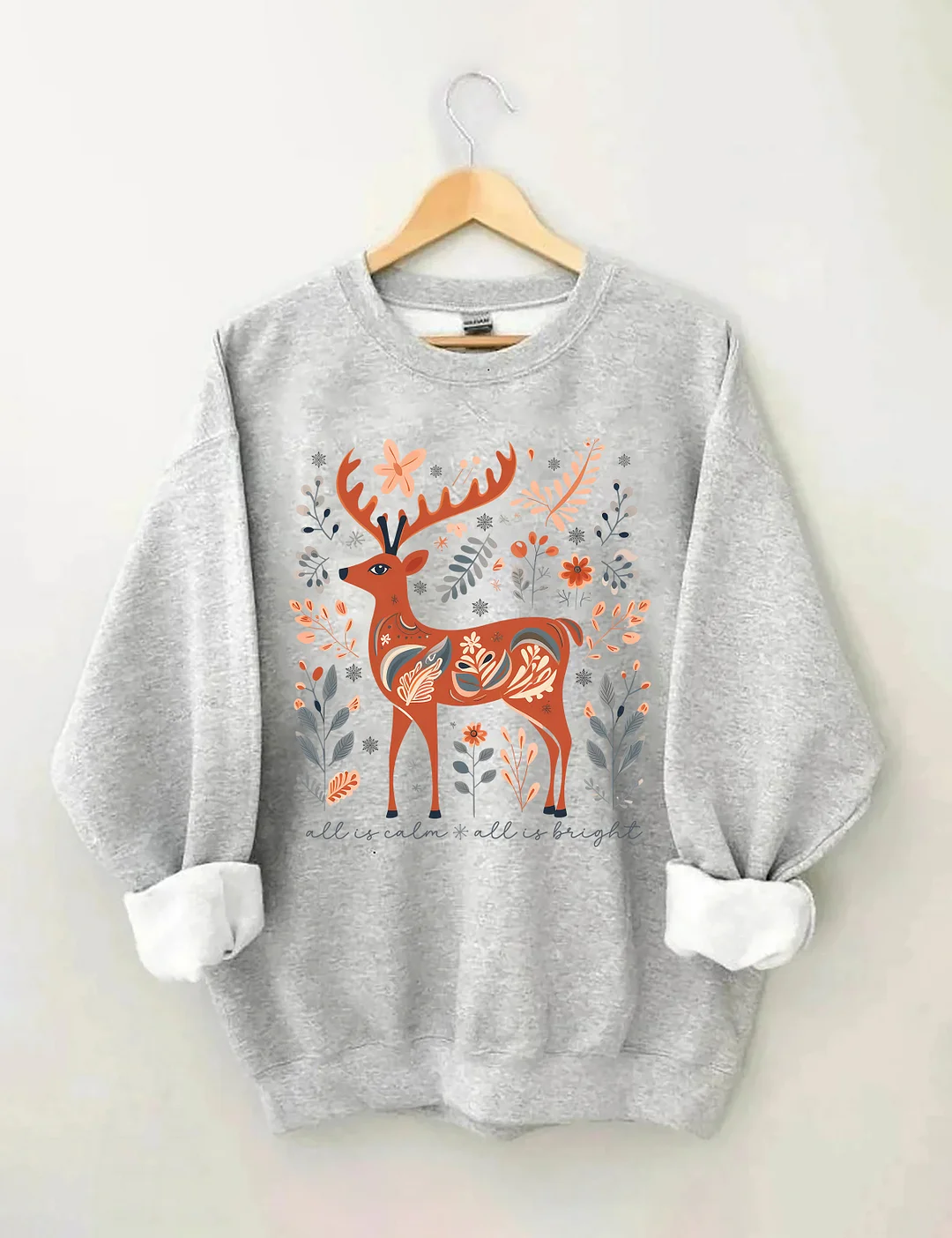 All Is Calm All Is Bright Sweatshirt
