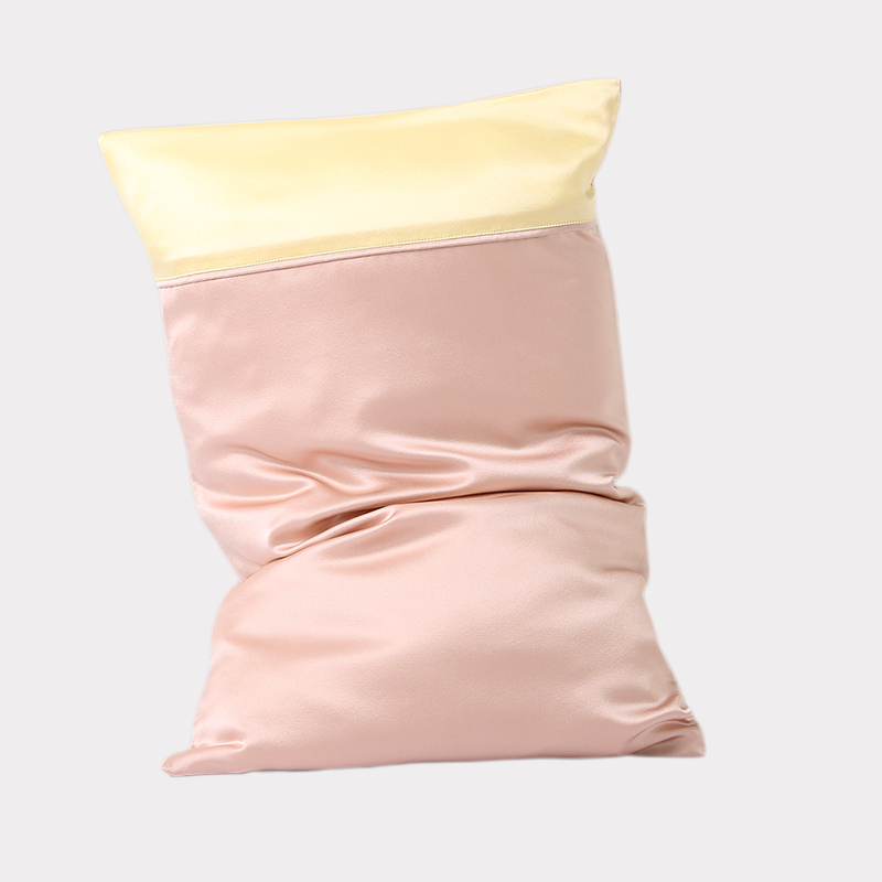 Color-block Family Silk Pillowcase REAL SILK LIFE