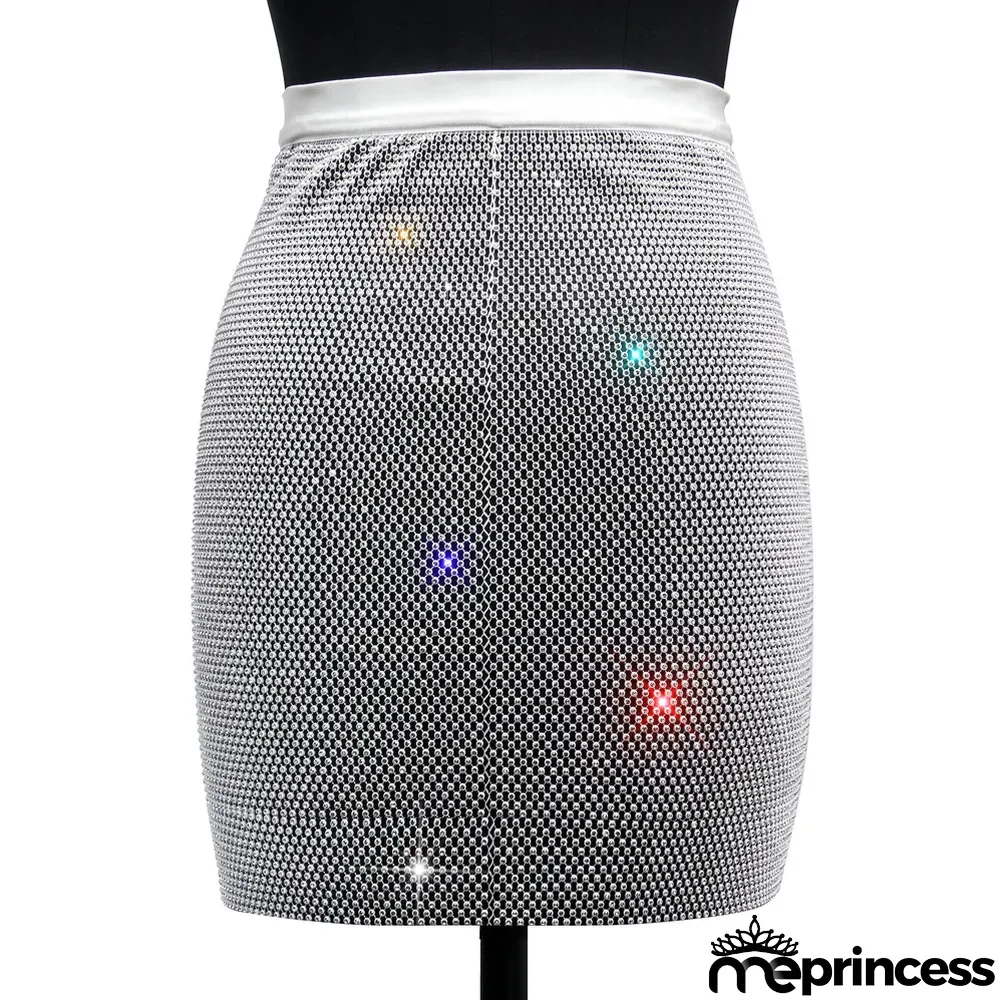 Party Sexy Beaded Mini Skirt