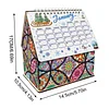 DIY Diamond Painting Special Shape Desktop Cabin Calendar Organizer Box Kit(Mandala)