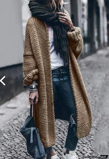 Cashmere Batwing Sleeve Knit Coat Fall/Winter