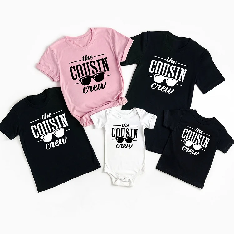 BlanketCute-Personalized family Cotton Letter Casual T-shirt | 15