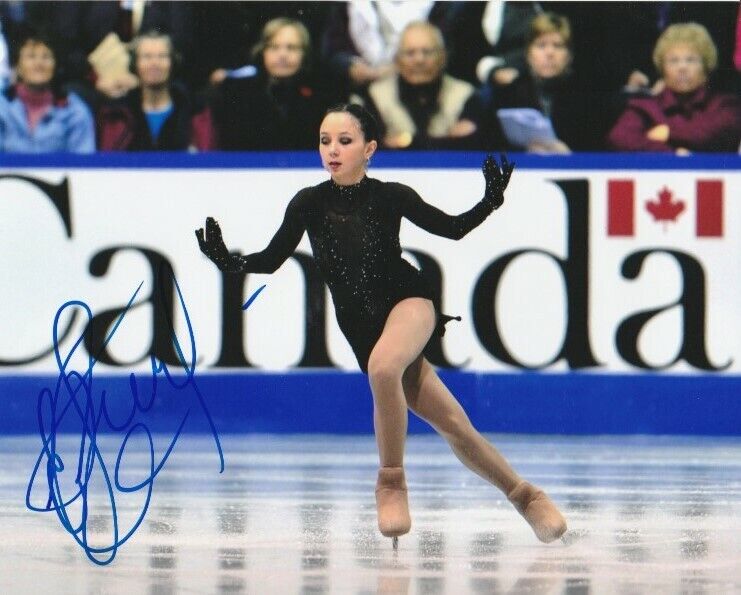 ELIZAVETA TUKTAMYSHEVA SIGNED RUSSIA FIGURE SKATING 8x10 Photo Poster painting #1 Autograph