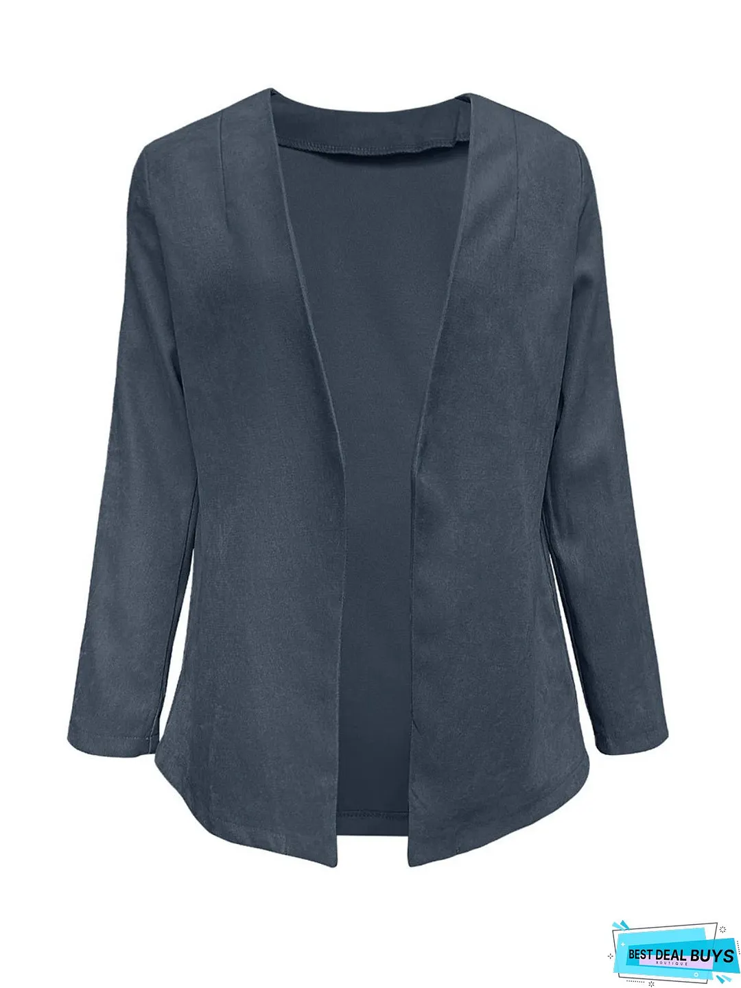 Open Front Long Sleeve Cardigan