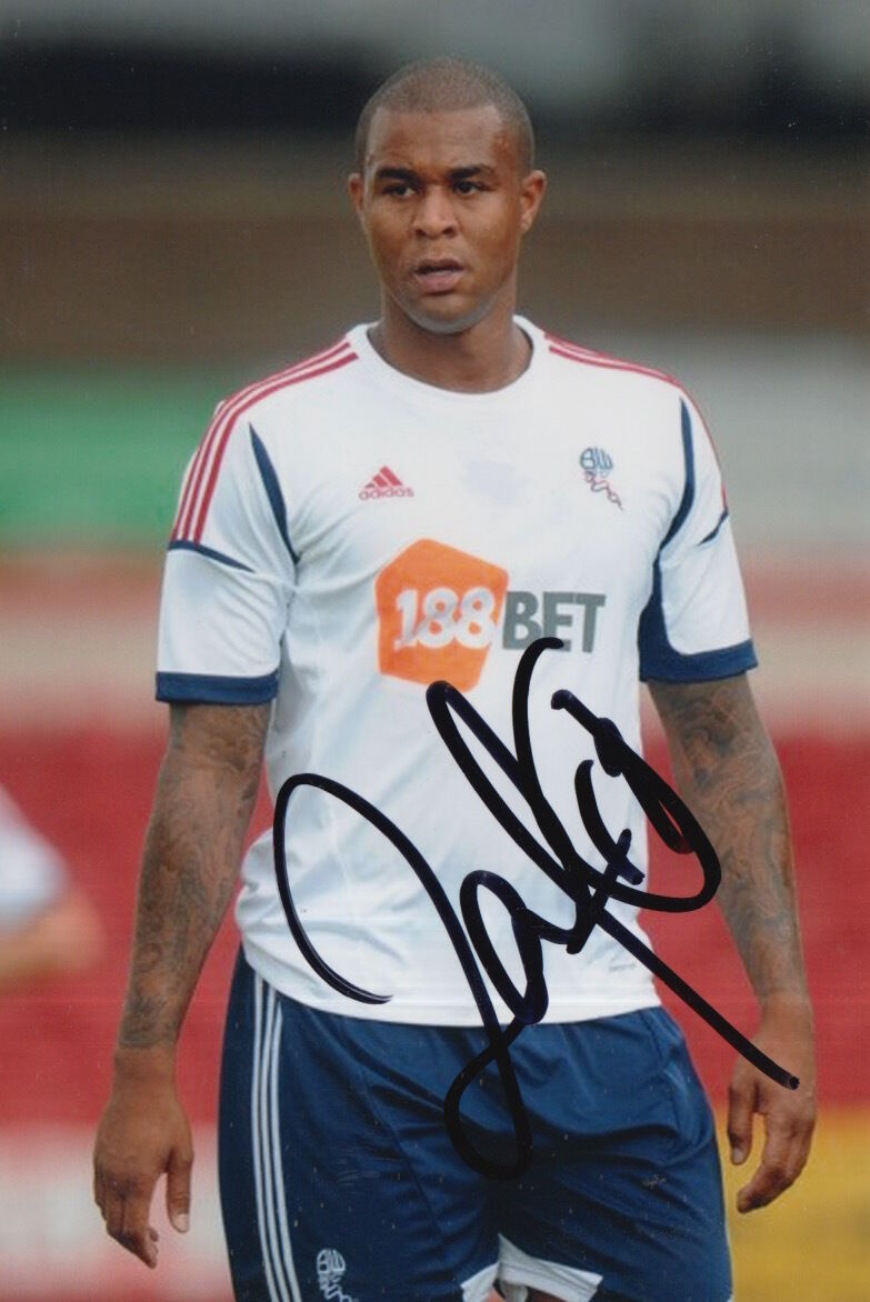 BOLTON WANDERERS HAND SIGNED ZAT KNIGHT 6X4 Photo Poster painting 1.