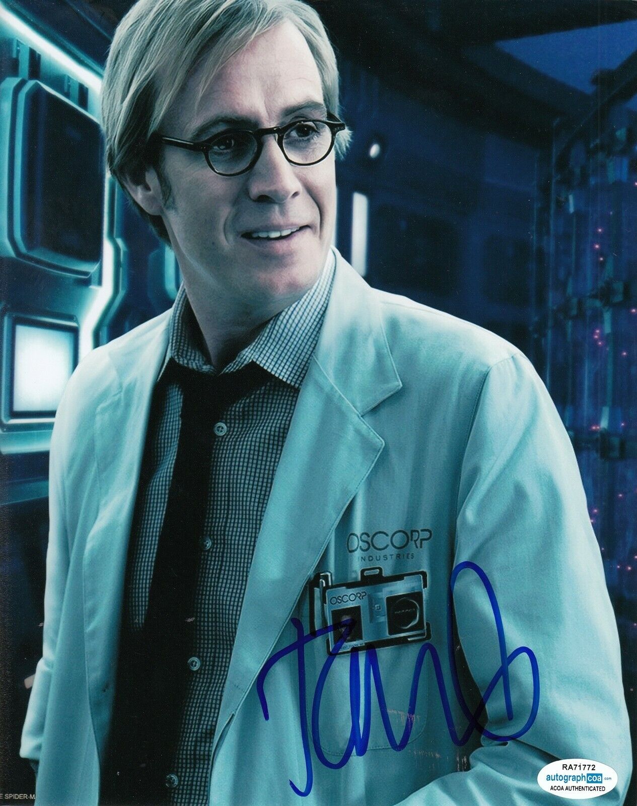 RHYS IFANS signed (THE AMAZING SPIDER MAN) Movie 8X10 Photo Poster painting *Dr Connors* ACOA