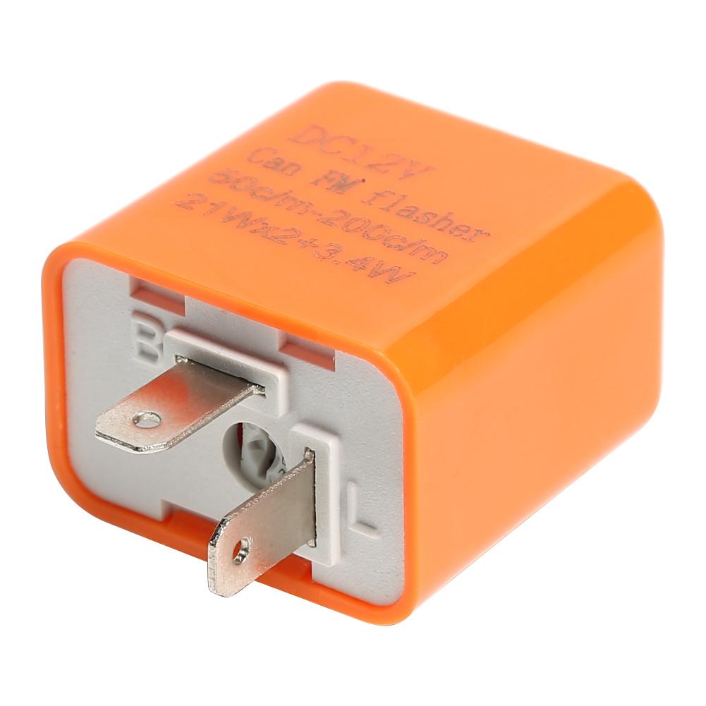 

Motorcycle Motorbike 2 Pin Speed Adjustable LED Indicator Flasher Relay, 501 Original
