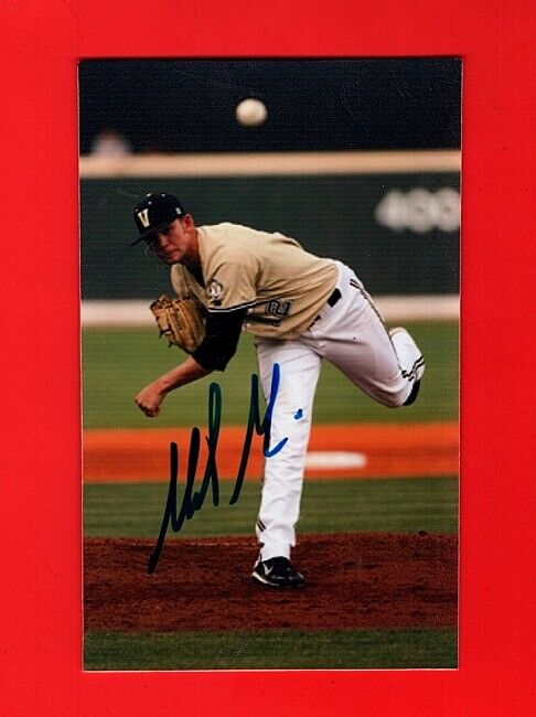 2007 MIKE MINOR-ATLANTA BRAVES 3.5 X 5.5 COLOR COLLEGE ACTION Photo Poster painting