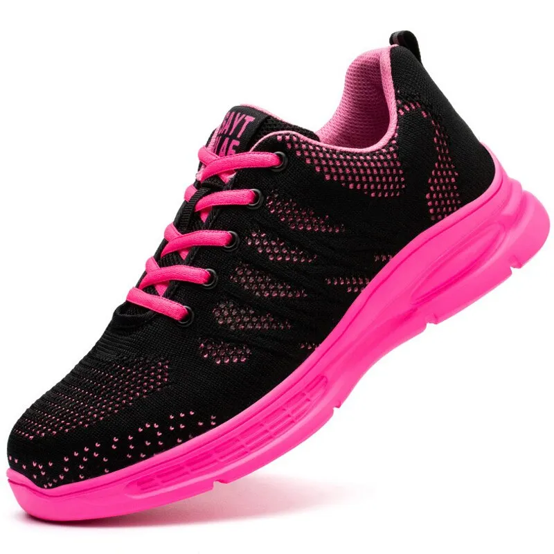 Lightweight Safety Shoes Women Men Air Cushion Work Sneakers Steel Toe Shoes Indestructible Safety Boots Anti-smash Work Shoes