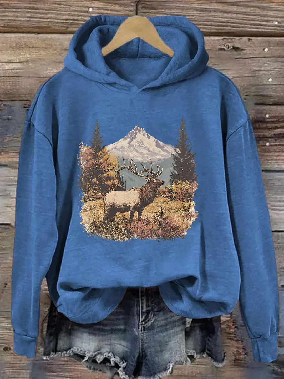 Retro Elk Hoodie