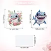 2pcs DIY Cute Smiling Sharks Diamond Painting Ornaments