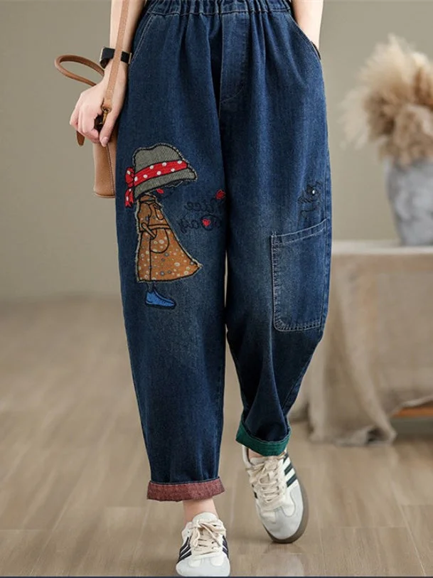 Women Half Sleeve V-neck Solid Color Dress