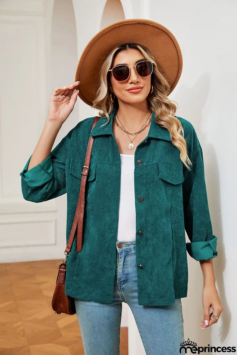 Button Down Collared Jacket