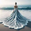 Beach Dress Girl-Paint by Numbers Acrylic Painting 40*40cm