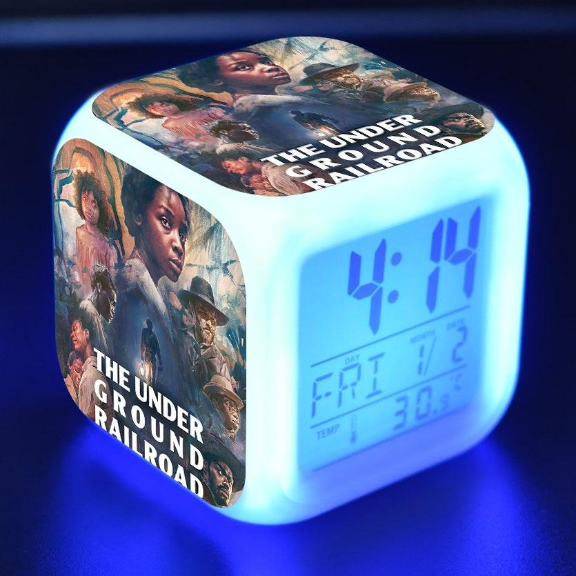 The Under Ground Railroad Alarm Clock 7 Color Changing Night Light Touch Control Digital Clock for Kids