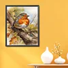 (US Only)Robin Printed Cross Stitch Kit 40x50cm DIY 11CT Embroidery Craft Set Home Decor