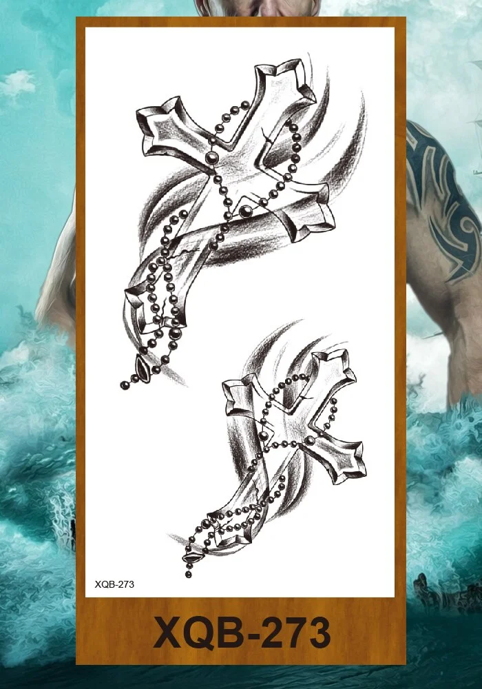 Temporary Tattoo Sticker Man Woman Arm Body Art Fake Tatoo Buddha Bodhisattva Believer Religion Valkyrie Female Warrior Goddess