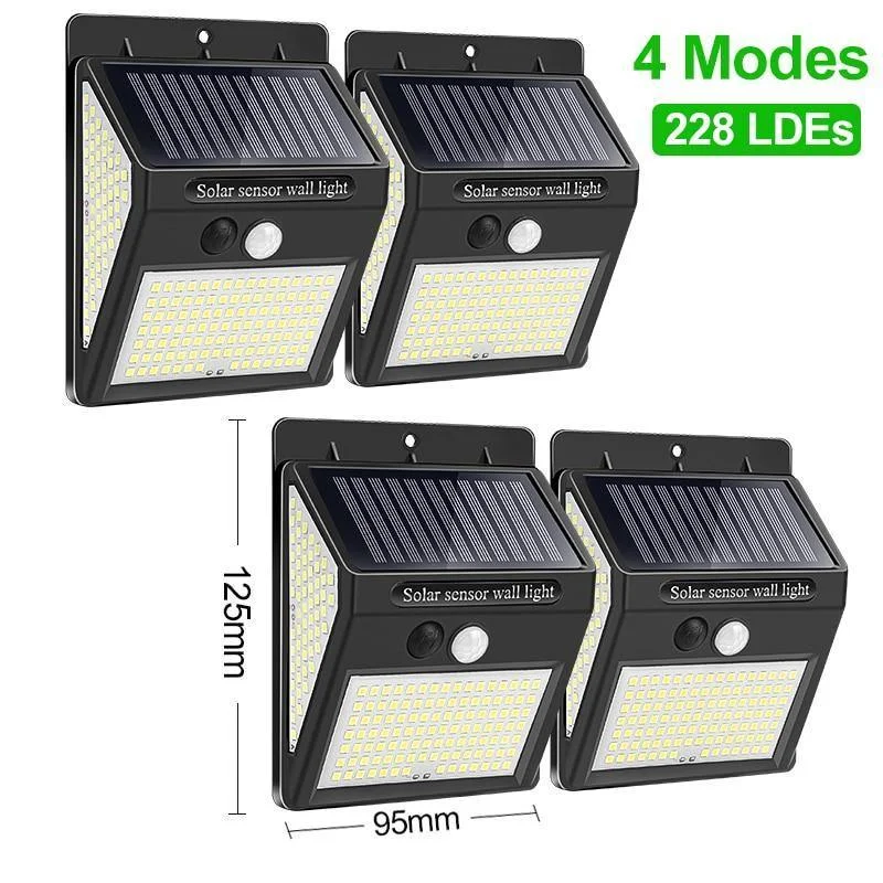 228 144 LED Solar Light Outdoor Lamp